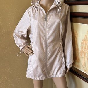 Jones New York Travel Windbreaker Jacket Coat sz XL